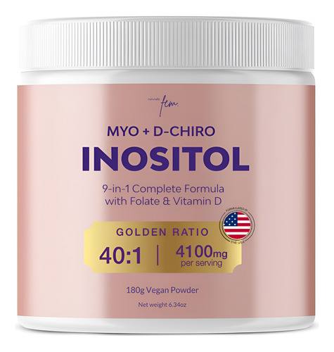 Suplemento Qsta Inositol Fem 9 Em 1 4100 Mg Para Mulheres