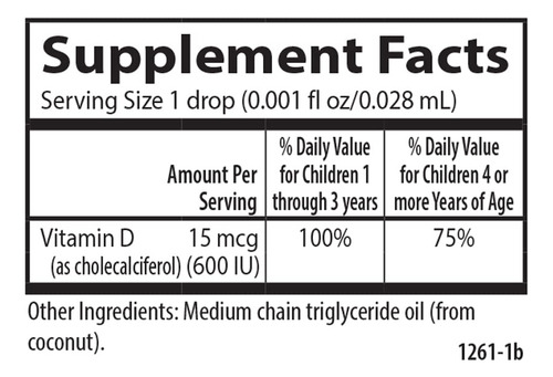 Suplemento De Vitamina D Carlson Kid"s Super Daily D3 15mcg - Imagem 5