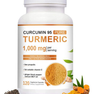 Suplemento De Cúrcuma Capbanks 1000mg Com Própolis E