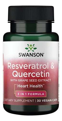 Swanson Resveratrol & Quercetin 30 Cápsulas De Vegada