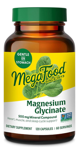 Megafood Glicinato De Magnésio 500mg - Suplemento De Magnési - Imagem 7