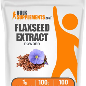 Extrato De Linhaça Em Pó Bulksupplements - Ômega-3 Vegano