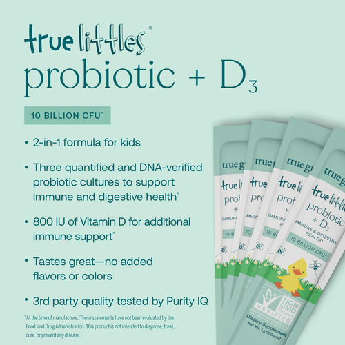 Probiótico True Grace True Littles, 30 Pacotes De Palitos Pa - Imagem 9
