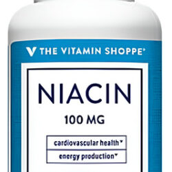 The Vitamin Shoppe Niacina 100 Mg Para Saúde Cardiovascular