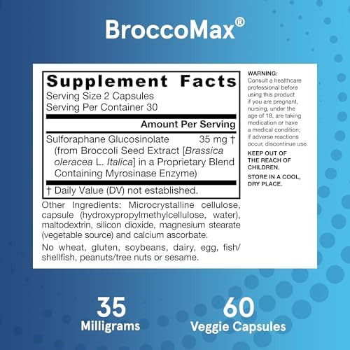 Jarrow Formulas Broccomax 35 Mg, Suplemento Dietético, Supor - Imagem 6