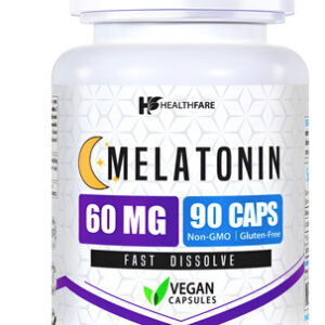 Melatonina Healthfare 60mg | 90 Cápsulas Veganas | Alto