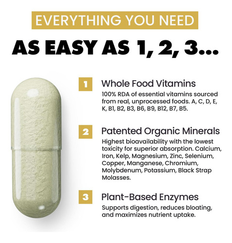Suplemento Multivitamínico Mineral Para Potencializar Ganhos - Imagem 4