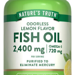 Suplemento Nature&quots Truth Óleo De Peixe Ômega 3 2400 Mg 90 C