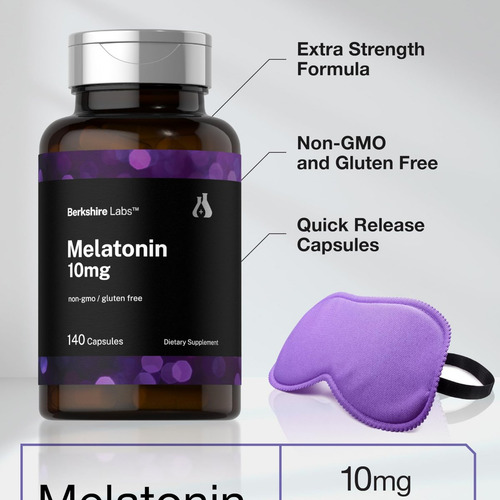 Horbäach Melatonina 10mg Horbäach | 140 Cápsulas Rápidas - Imagem 5