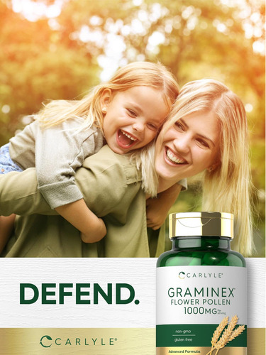 Extrato De Pólen De Flor Carlyle Graminex | 1000mg | 60 Cáps - Imagem 11