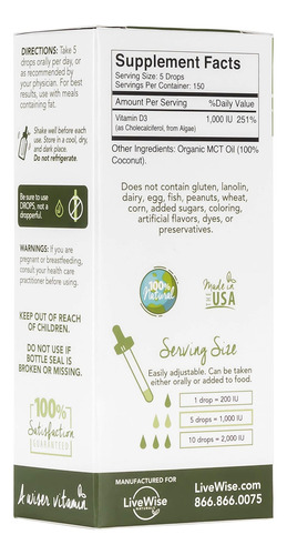 Gotas Líquidas De Vitamina D3, Veganas - Imagem 5