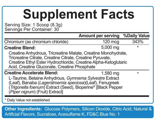 5% Nutrition Createn 10 Em 1 Com Creapure - 30 Porções - Imagem 2