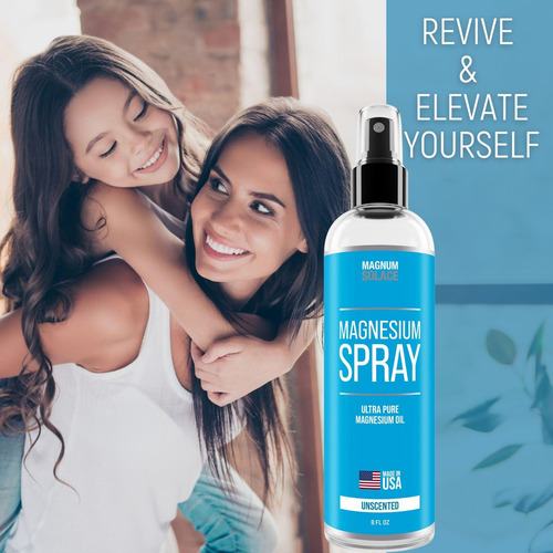 Spray De Magnésio Puro Magnum Solace - 12 Oz - Fabricado Em - Imagem 4