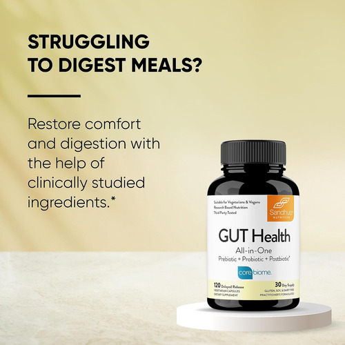 Sandhus Gut Health - Prebiótico, Probiótico, Pós-biótico E L - Imagem 18