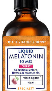 The Vitamin Shoppe Melatonina Líquida 10 Mg Sabor Cereja