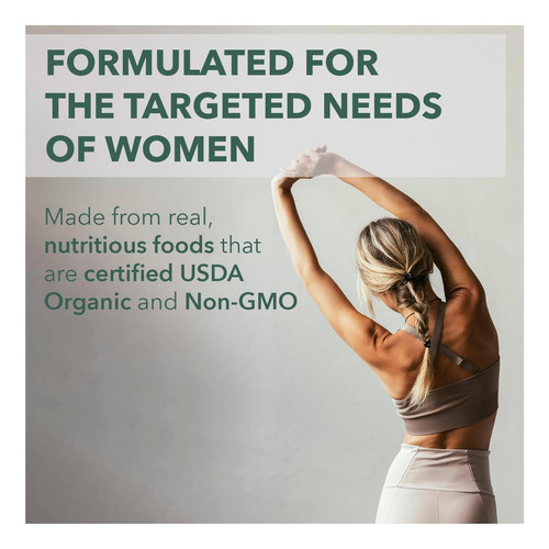 Multivitamínico Orgânico Plantfusion Para Mulheres - Uma Mis - Imagem 8