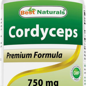 Pó De Cogumelo Cordyceps Sinensis Da Naturals 750 Mg 120 Cáp