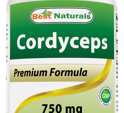 Pó De Cogumelo Cordyceps Sinensis Da Naturals 750 Mg 120 Cáp
