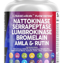 Premium Nattokinase 4000 Fu Serrapeptase Spu Lumbrokinase 12