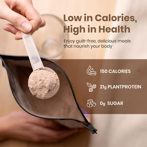 Proteína Em Pó Upnourish Peanut Butter Vegan 21g 15 Porções - Imagem 4