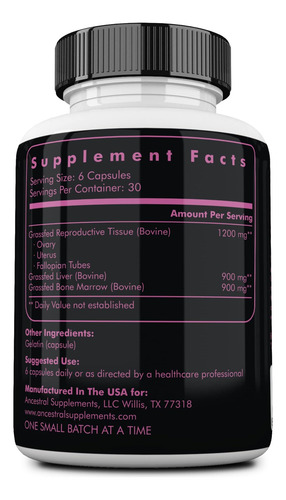Suplementos Ancestrais Suplemento De Fígado Fem Alimentado C - Imagem 8