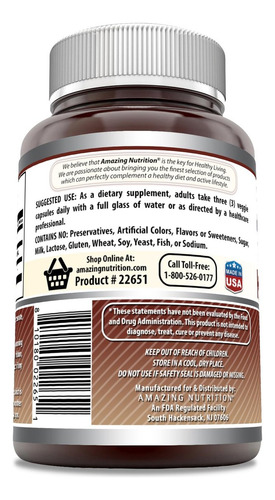 Suplemento De Raiz De Konjac Amazing Nutrition 2000 Mg 90 - Imagem 5