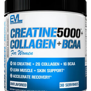 Evluição Nutrição Creatina 5000 + Colágeno + Bcaa Para Apóia