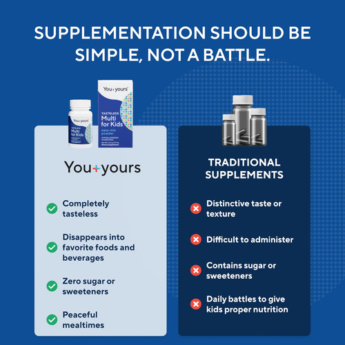 Multivitamínico Em Pó You+yours Tasteless Para Crianças E Cr - Imagem 5