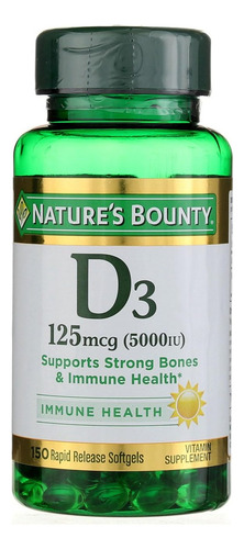Nature"s Bounty Vitaminas D-5000 Ui Nature"s Bounty, 150 - Imagem 5