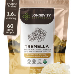 Suplemento Longevity Botanicals Tremella Mushroom 100g Em Pó