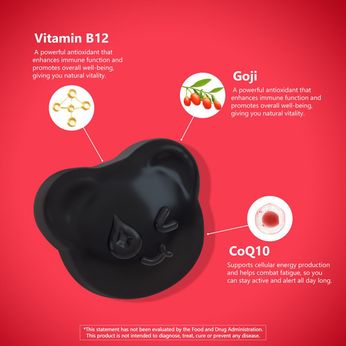 Suplemento De Gomas Biobor Natural Energy Com Vitamina B12 6 - Imagem 3