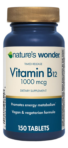 Nature"s Wonder Vitamina B12 1000 Mcg, 150 Comprimidos