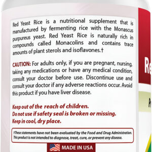Melhor Arroz Vermelho Fermentado Naturals 1200 Mg 120