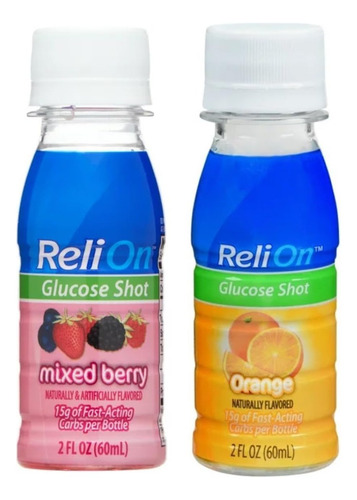 Reli On Relion Glucose Shots Pacote Com 2 Laranja E Frutas - Imagem 3