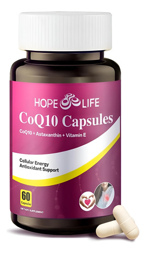 Hope Life Coenzyme Q10 Suplementos 2x Melhor Absorção, De E - Imagem 10