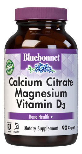Suplemento Bluebonnet Nutrition Citrato De Cálcio E Magnésio