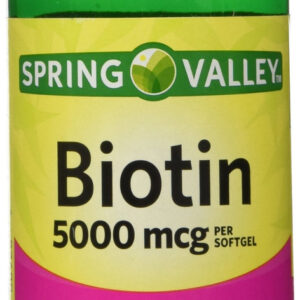 Biotina Spring Valley 5000 Mcg, 240 Cápsulas