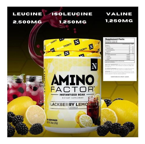 Bcaas Instanturados Por Fator Amino De Nutritoria, Raiva De - Imagem 3