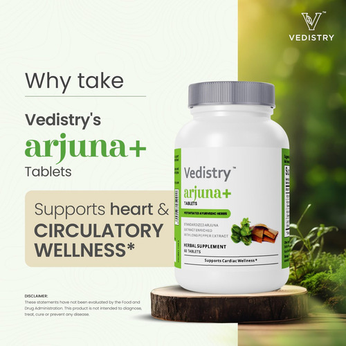 Suplemento Vedistry Arjuna+ Com Pimenta Para O Coração - Imagem 2