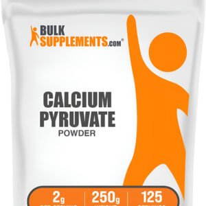 Pó De Piruvato De Cálcio Bulksupplements 250g Sem Sabor