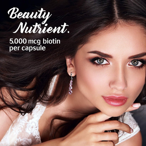 Bluebonnet Biotina 5000 Mcg Para Cabelo E Unhas, 60 Cápsulas - Imagem 7