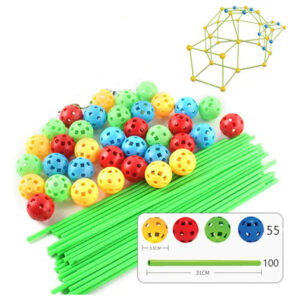 155 Unidades Kids Construction Fort Building Castles Tunnels