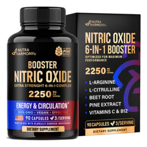 Suplemento De Óxido Nítrico Nutraharmony 2250mg 90 Cápsulas