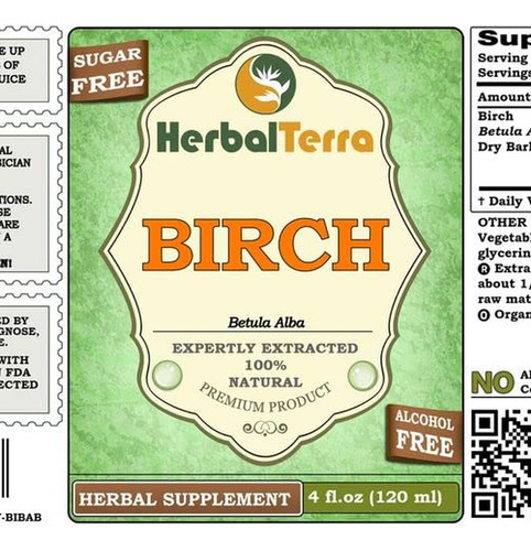 Herbal Terra Llc Glicerita De Bétula Sem Álcool 120 Ml - Imagem 2