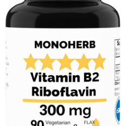 Monoherb Vitamina B2 300 Mg - 90 Cápsulas