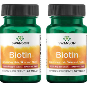Swanson Biotina Swanson 10.000 Mcg - 60 Comprimidos (pacote