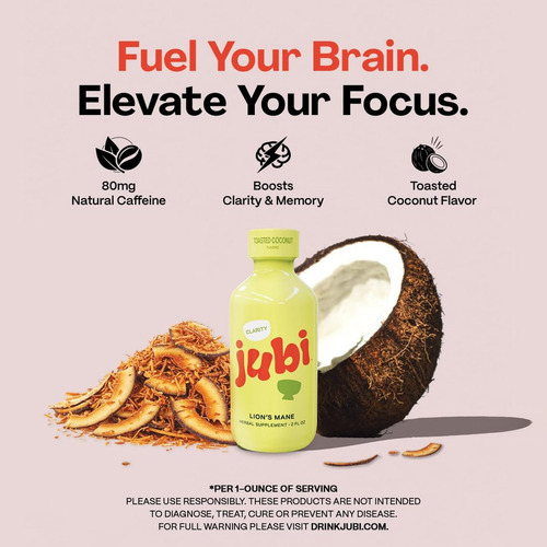 Jubi Brands Lion"s Mane Shot: Vitaminas E Muito Mais - Imagem 6