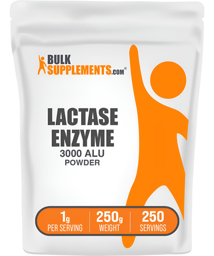 Suplemento Enzimático De Lactase Bulksupplements.com 250g