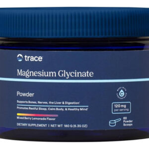 Trace Minerals Magnesium Glicinato 120mg - Mistura De Pó Par