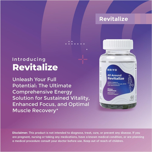 Briyo Revitalize - Boost De Energia E Função Muscular Suport - Imagem 9